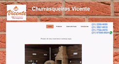 Desktop Screenshot of churrasqueirasvicente.com.br