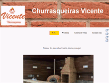 Tablet Screenshot of churrasqueirasvicente.com.br